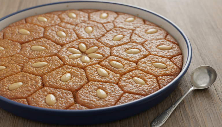 البسبوسة السادة ملكة الحلويات الشرقية