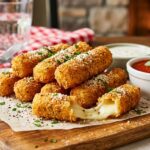 طريقة عمل أصابع الجبن المقرمشة (Mozzarella Sticks)