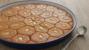 Read more about the article البسبوسة السادة ملكة الحلويات الشرقية وسر القوام المرمل 2026